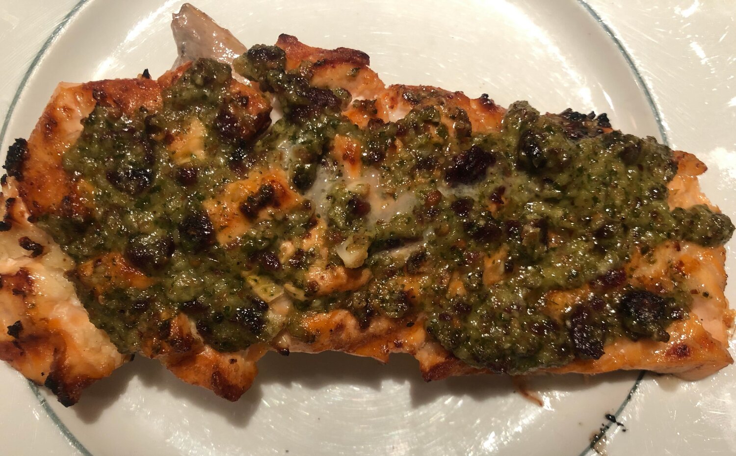 Grilled Salmon with Charmoula